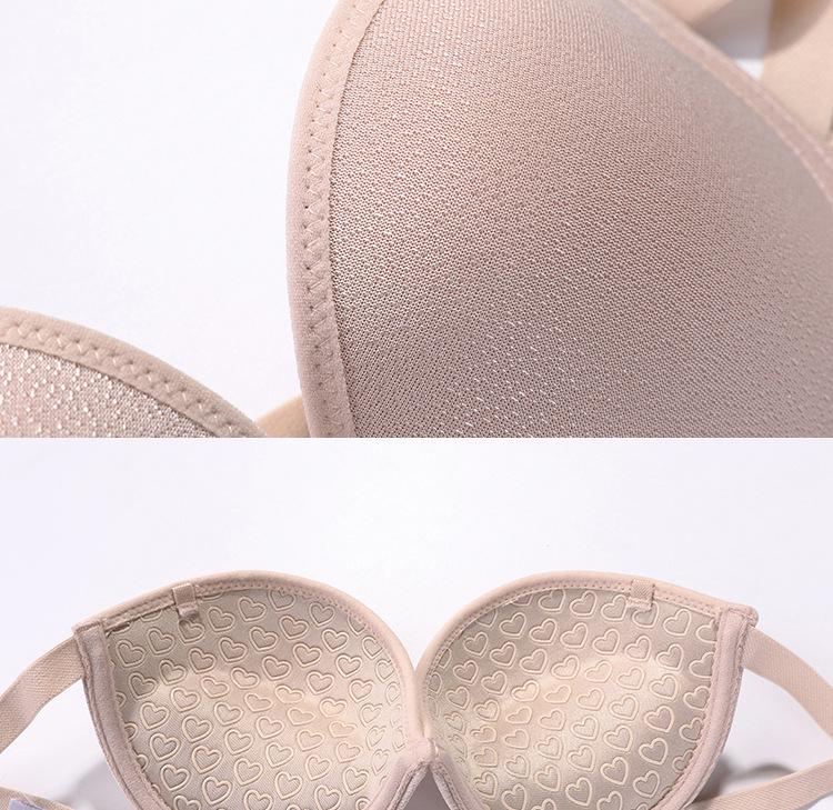 Korean Style Strapless Bra: Invisible, Non-Slip, Sexy Gathering Solid Color for Women