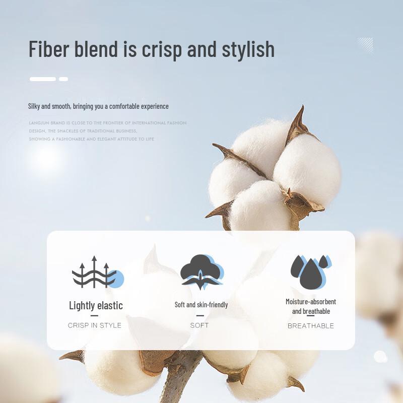 Landun Men's Double Pleated Straight-Leg Casual Pants