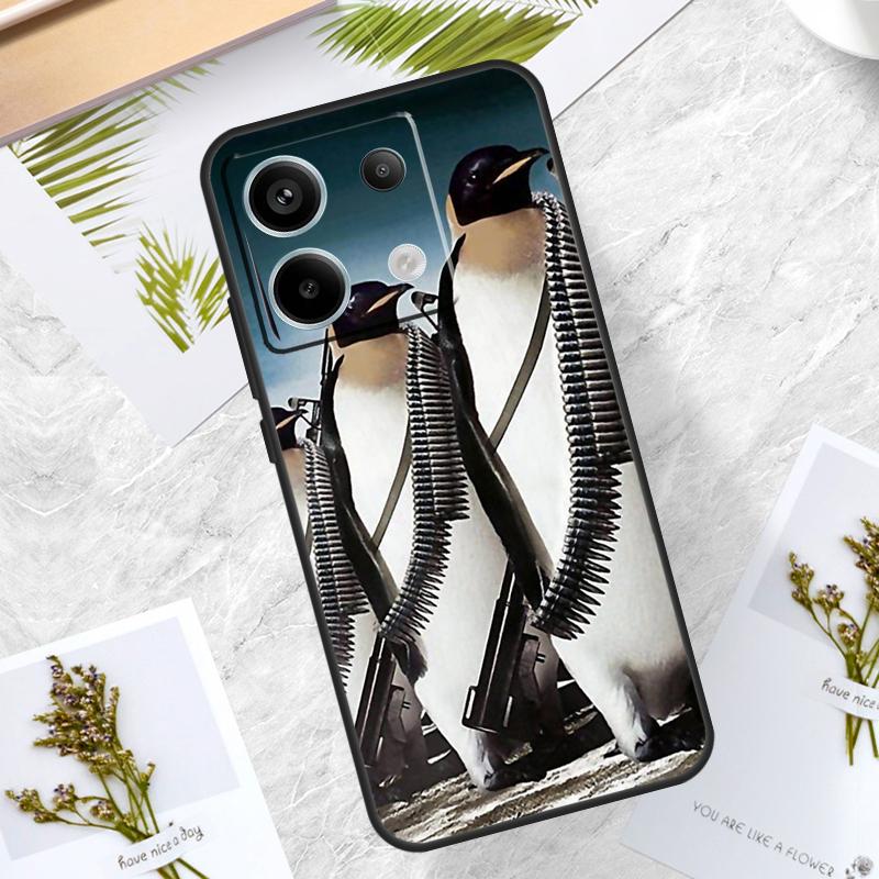 

Cute Penguin Case For Xiaomi Redmi Note 14 Pro 12 11 10 13 15 Pro Plus Redmi 15 14C 10C 12C 13C 15C Cover Redmi 12 4G