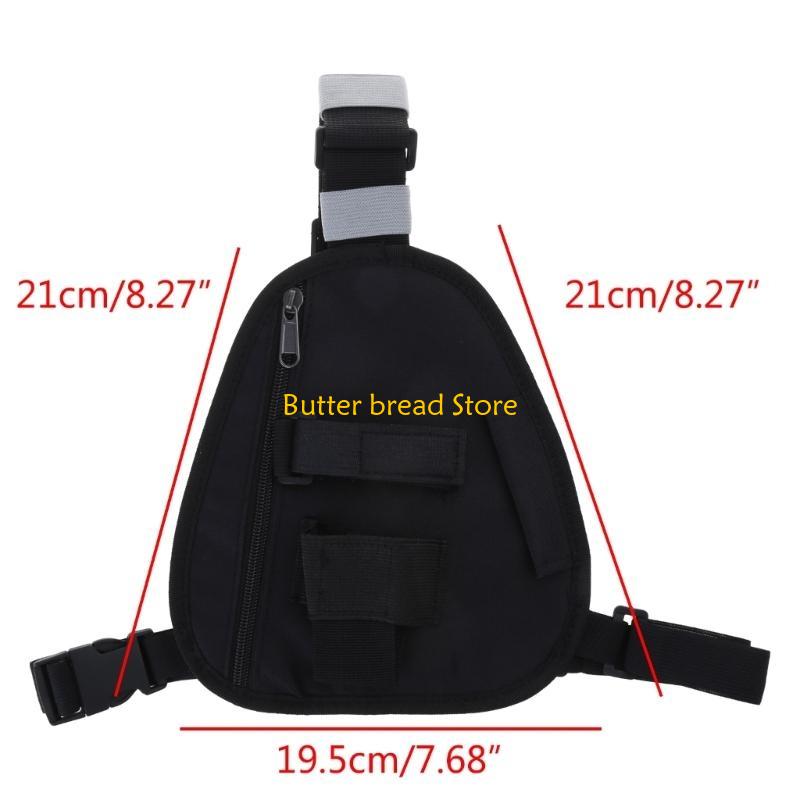 W89C Funkgeräte Brustgeschirr Halter Geschirr mit verstellbarem Gurt für UV5R UV82 Schulter Brust Fronttasche