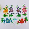 Flowers Leaves Sew Iron On Patches Hot Melt Adhesive Ironing DIY Embroidery Flowers Patch Clothes Patchwork Sticker for Clothes