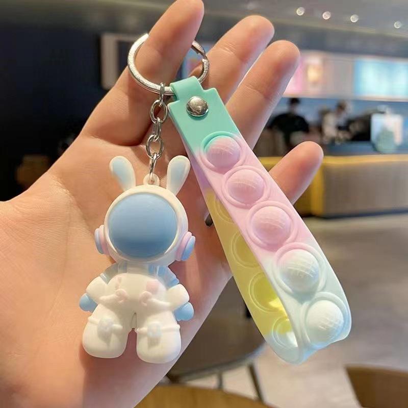 

Space Rabbit Keychain Pendant Ins High Value Cartoon Rabbit Doll Car Pendant Decoration
