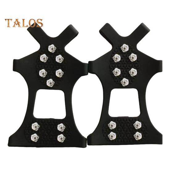 

1 пара шипов для льда, скобы с 5 стальными шипами для мужчин и женщин, зимние, для ходьбы по льду и снегу, нескользящие, шипы для ботинок, захваты серебряный