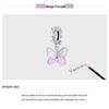 Everjoy S925 Sterling Silver Glass Butterfly Pendant & Insect Charm Bracelet