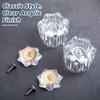 Enhon 1 Pair Bathroom Knobs Replacement, Bathtub Handles Compatible with Delta/Delex/Peerless, Hot and Cold Sink Knobs Replacement Parts in Clear