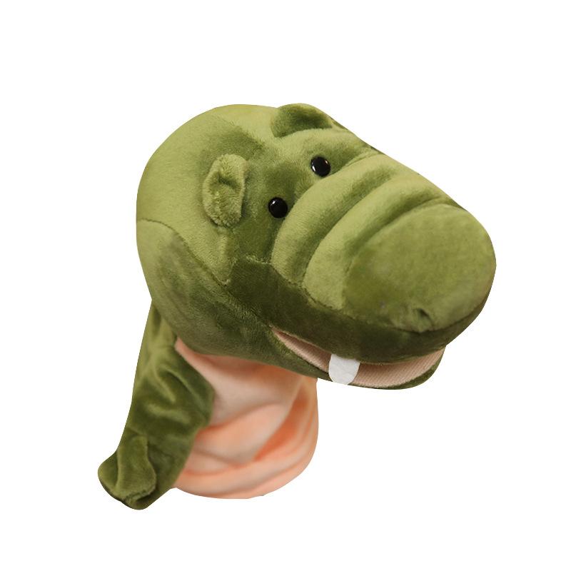 Hand Puppet Toy Animal Gloves with Movable Mouth Plush Monkey Pink Pig Ventriloquism To Appease Hand Puppet Children Parent-child Early Education