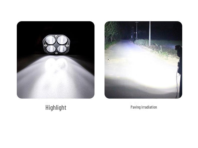 Cross-border Hot-Selling Four-Leaf Clover Motorcycle LED Road Spotlight