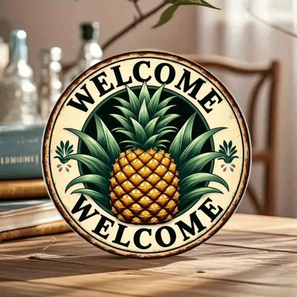 Vintage Tropical Metal Wall Art Decor Sign Gift