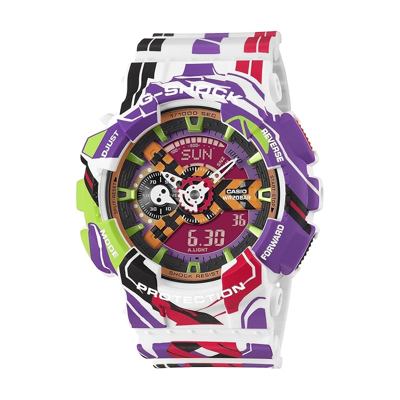 

Casio G-Shock Evangelion Collaboration Model GA-110EVA30-7AJR Men s Purple Watch [Official Japanese Product]