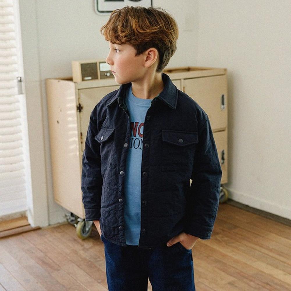  Olivan  Check Pattern Qualifying Jacket  Navy 