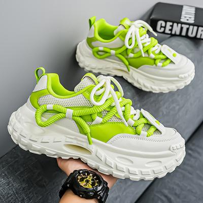 Zapatillas de papá de alta calidad, caña baja, suela gruesa, amortiguación, ligeras y cómodas para exteriores, zapatillas deportivas, zapatillas casuales