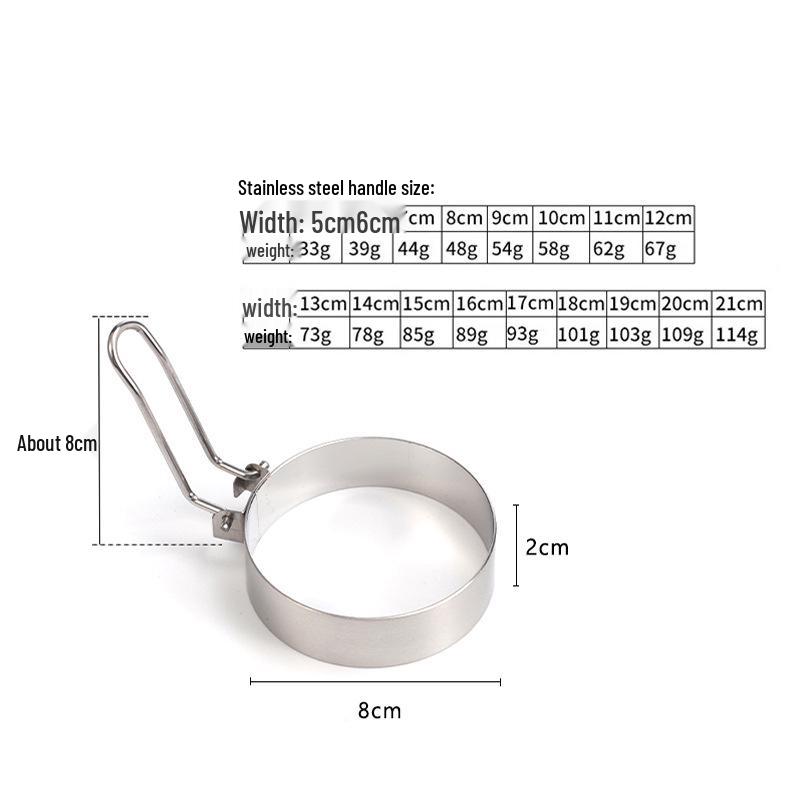 304 Stainless Steel Egg & Pancake Ring Mold