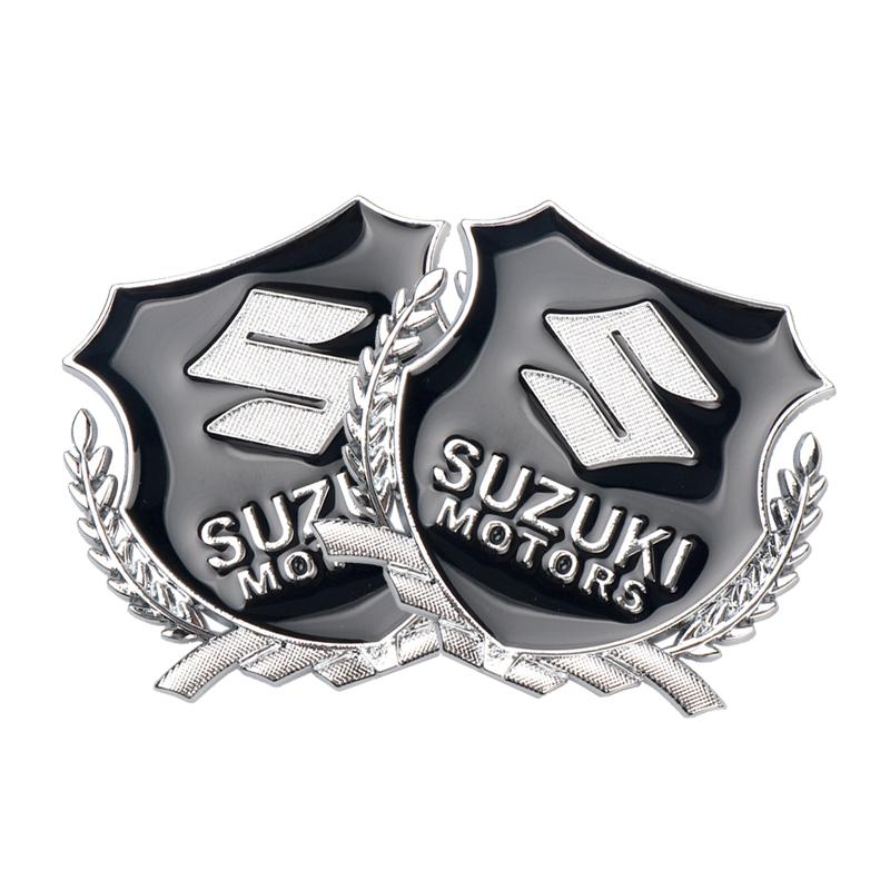 1/2pcs 3D Car Badge Metal Sticker Window Trunk Emblem Decoration Decal For Suzuki Ignis Swift Jimny Grand Vitara SX4 Accessories