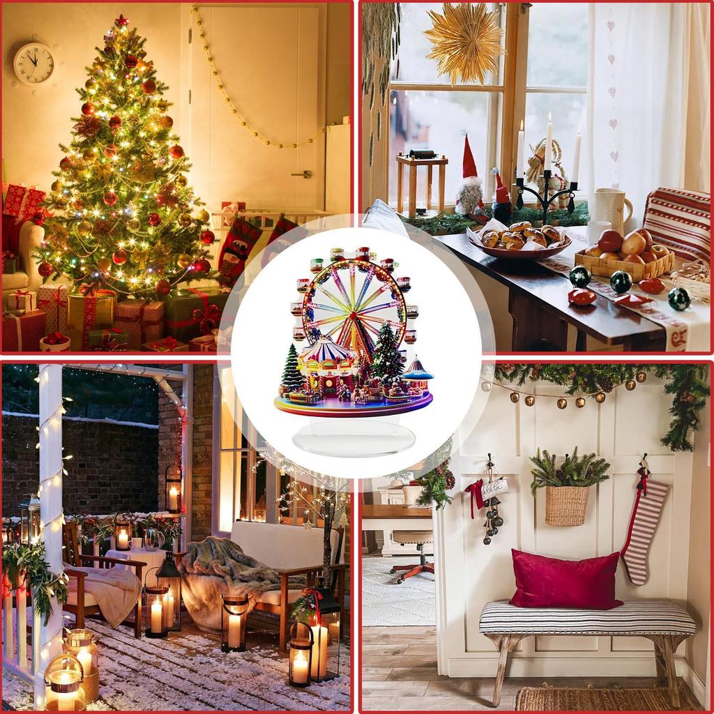 2D Ferris Wheel Ornament Acrylic Ferris Wheel Display Board Ferris Wheel Shelf Ornaments Desktop Ferris Wheel Decor