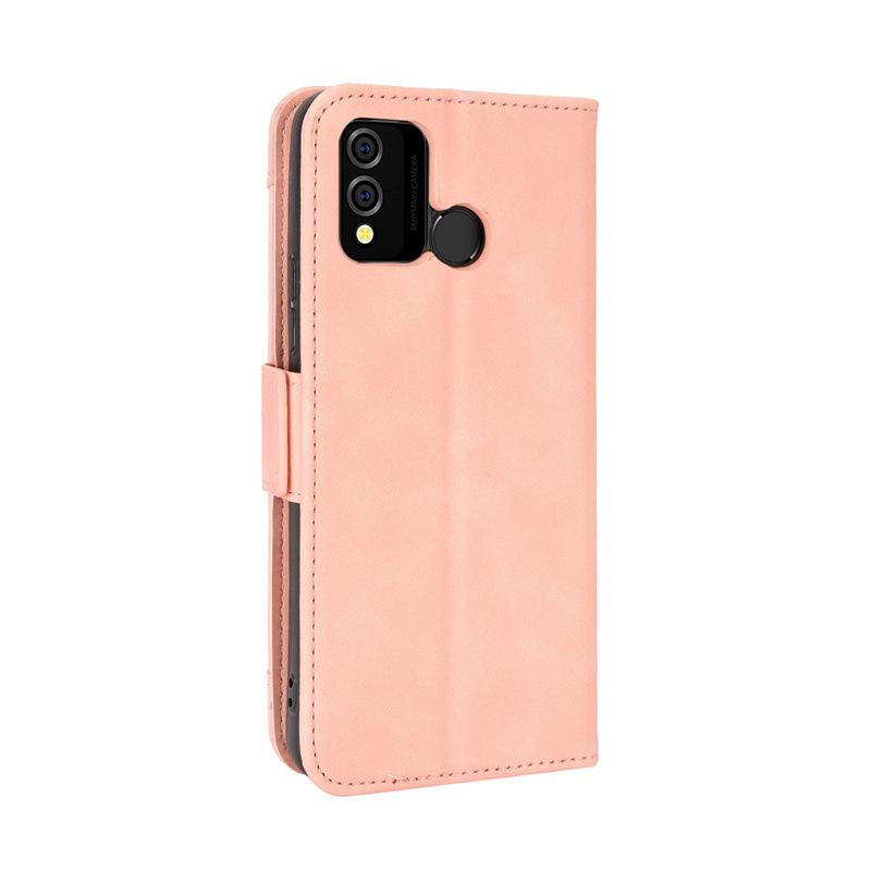 BLU J9L Leather Case: Multi-Card Slot Flip Protective Skin-Feel Cover