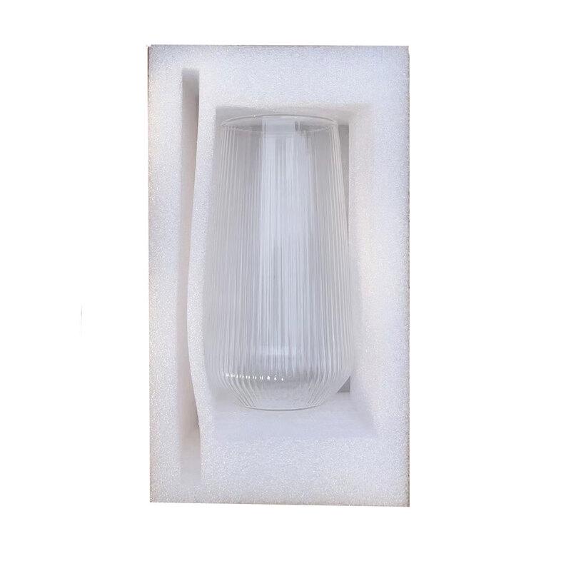 Shangqi Japanese Style Vertical Stripe Teardrop Glass Cups