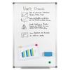 Tableau blanc XXL - GENIE - Magnétique - Inscriptible - 90 cm x 60 cm - Avec Accessoires