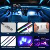 140/55.1inch Universal Car RGB Atmosphere Lamp LED Ambient Lights USB APP Remote Neon Light Strip Vehicle Decoration