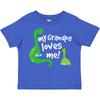 Inktastic My Grandpa Loves Me Dinosaur Toddler T-Shirt I Love Grandson Grandkids