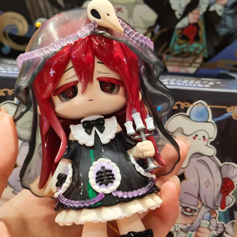 Genuine Missy Mourning Lolita Crow Paradise Series Blind Box Anime Dark Style Action Figure Fashion Collection Cute Gift V2 Poseable Articulated Scale