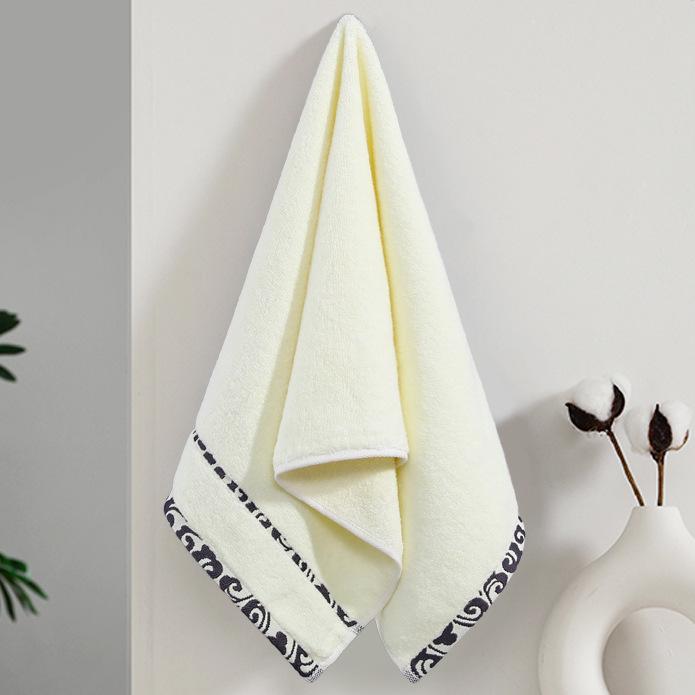 Gaoyang Dickes Reines Baumwoll-Weiches Wasserabsorbierendes Handtuch, Einfarbig, Erwachsenen-Waschlappen