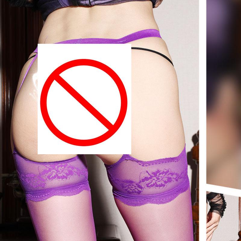 Women's Nylon Sheer Thigh High Suspender Stockings Long Over Knee Silk Stocking