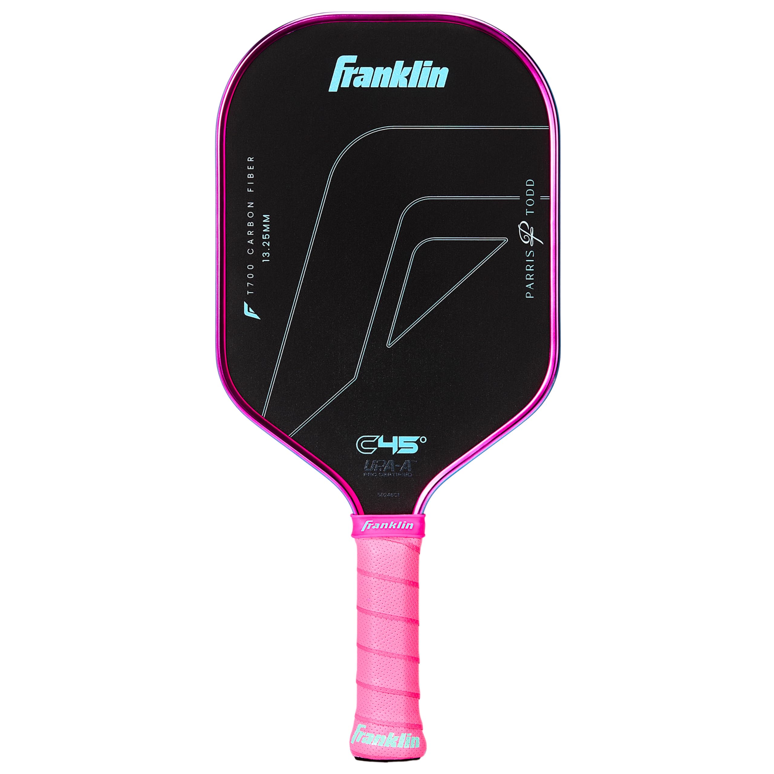 

Franklin C45° CARBON PADDLE Parris Todd 13.25mm PINK/BLUE Carbon Fiber Paddle Pickleball Paddle синій