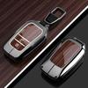 Zinc Alloy Key Fob Cover for Toyota Venza/C-HR/Levin GT/Avalon/Land Cruiser Prado/Wildlander, KeyCase Shell with Keychain