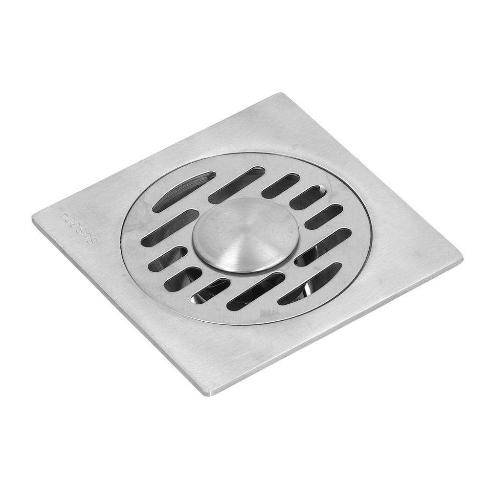 Square Floor Drain Self Sealing Shower Drain Durable Floor Strainer Garage