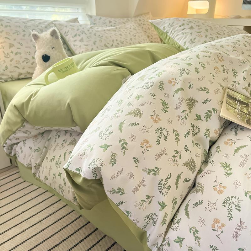 Cotton Bedding Set Duvet Cover with Pillowcases Bedclothes Comforter covers Sets Duvet Cover Queen Size with Pillow cover