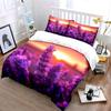 Lavender Sunset Decor Set Soft Comfortable Duvet Cover Bedding Set Included 1*Duvet Cover & 2*Pillowcases gift