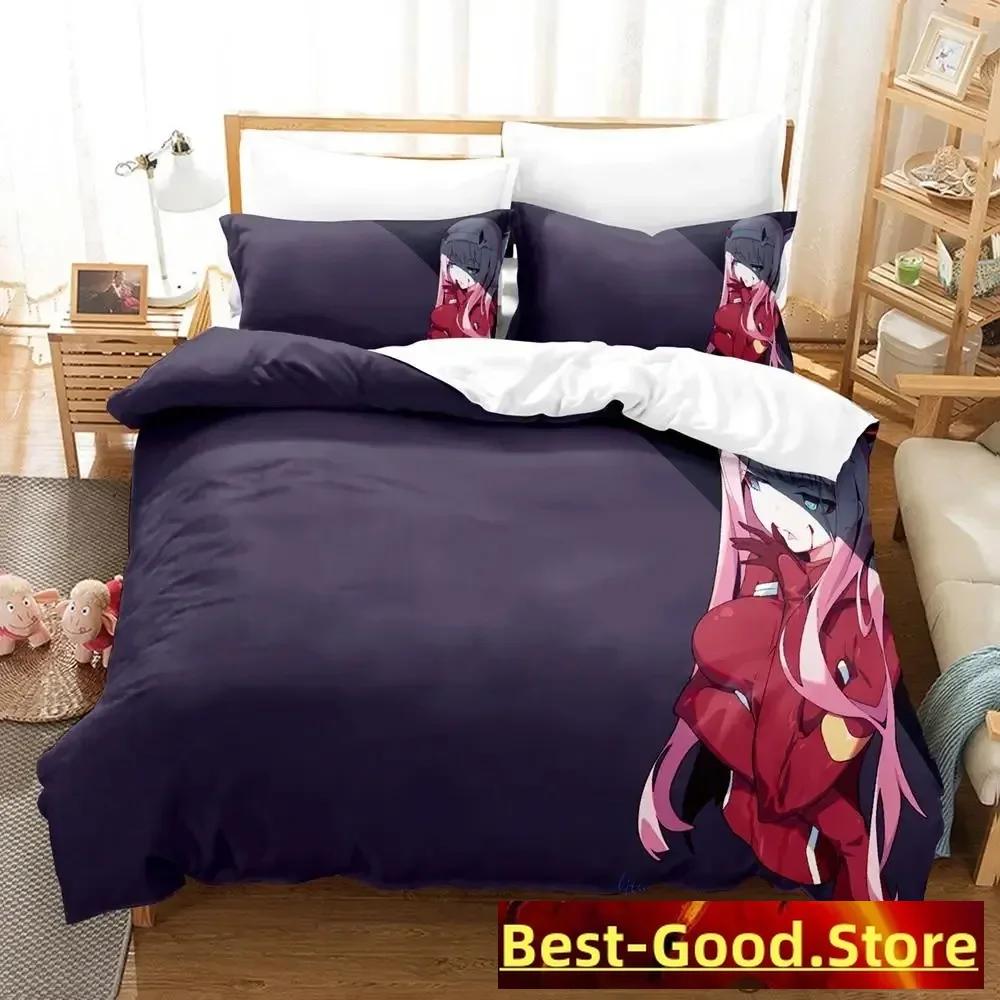 Kawaii  Bedding Set Single Twin Full Queen King Size Bed Set Aldult Kid Bedroom Duvetcover Sets Anime