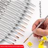 12models Very Fine Imported Nylon Long Tail Line Brush Cartoon Art Line Outline Detail Pen Digital Birch Watercolor Painting Pen