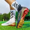Neue High-Top-Fußballschuhe, galvanisierte Trainingsschuhe mit goldbesohlenen Sohlen, Sportschuhe für Mittelschüler auf Kunstrasen, lange Fingernägel, Herren