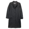 Jil Sander Authentic Japanese Black Synthetic Cotton Stand-up Collar Coat Coat 34Used