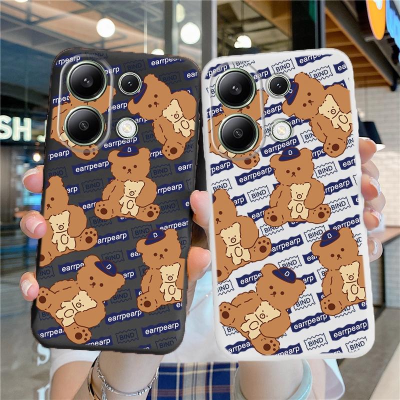 

Мягкий силиконовый чехол Fashion Bear для Xiaomi Redmi Note 13 Pro 14C Samsung A55 S24 FE S25 A06 A16 iPhone 15 Huawei Honor Realme противоударный чехол для телефона Samsung Galaxy S9 Plus чёрный