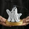 Incense Tube Holder Ghost Holder, Halloween Cute Ghosts Scents Burner, Resin Party Decor Waterfall Burner Backflow Decorative Home Desktop Whimsical