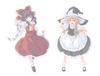Fujimi Model Detail Up Series Touhou Project Hakurei Marisa Character Decal No.101 Reimu/Kirisame General-purpose Dup-101