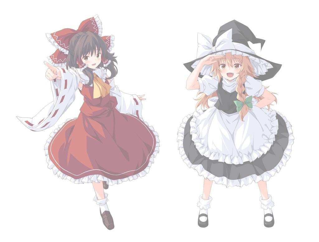 Fujimi Model Detail Up Series Touhou Project Hakurei Marisa Character Decal No.101 Reimu/Kirisame General-purpose Dup-101