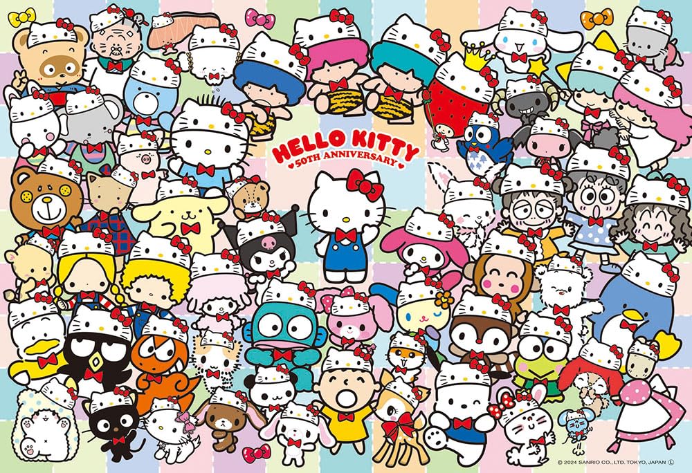 

[Made in Japan] Beverly 300 Piece Jigsaw Puzzle NarikiriHello Kitty (26 x 38cm) 300-062