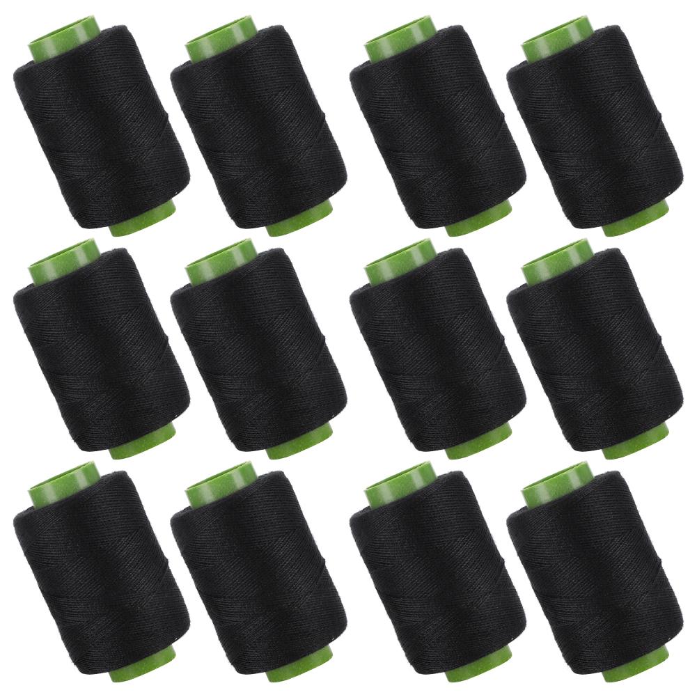 Black Thread Embroidery Polyester Thread Spool for Quilting Stitching Machine Hand Sewing