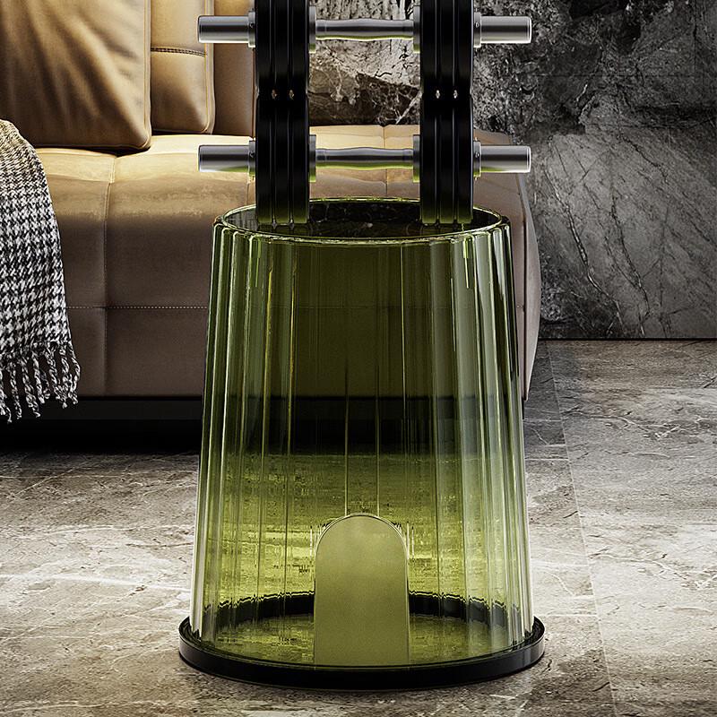 HUIHUADU Stylish Transparent Waste Bin