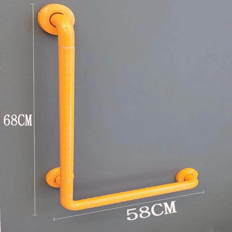 L-Shaped Non-Slip Bathroom Grab Bar for Elderly & Disabled Users