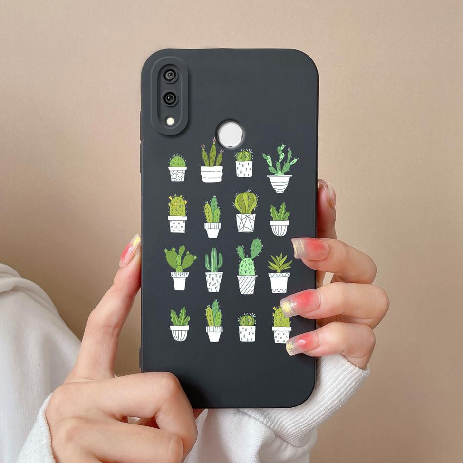 For Huawei Y9 Prime 2019 Phone Case Full Protection Cover For Huawei Y9S Y9A Cute Cartoon Liquid Silicone Anti Drop Bumper Coque