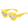 Wide-Frame Lip-Shaped Fashion Sunglasses - Trendy European & American Style for a Bold Look