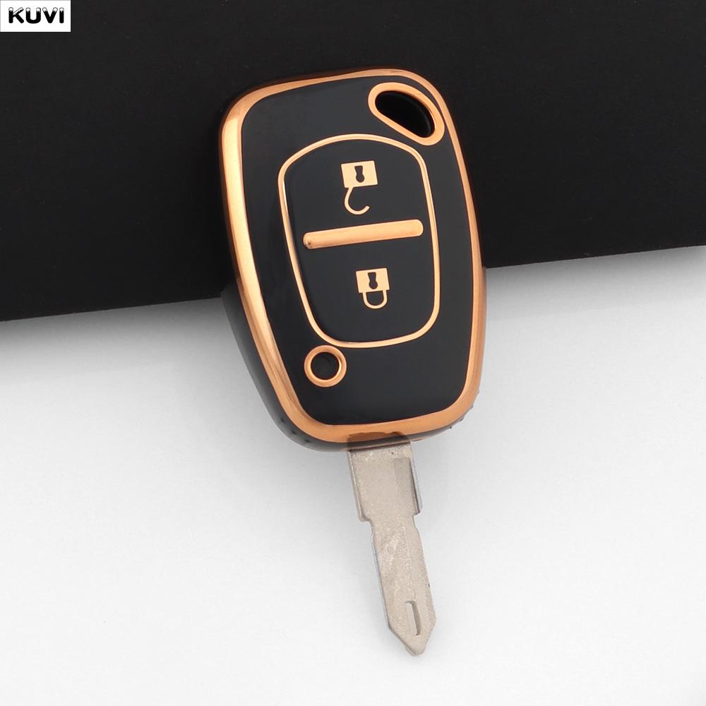Tpu 2 Button Car Key Case Cover Shell For Renault Kangoo Traffic Master For Opel Vivaro Movano For Nissan Holder Keychain Fob