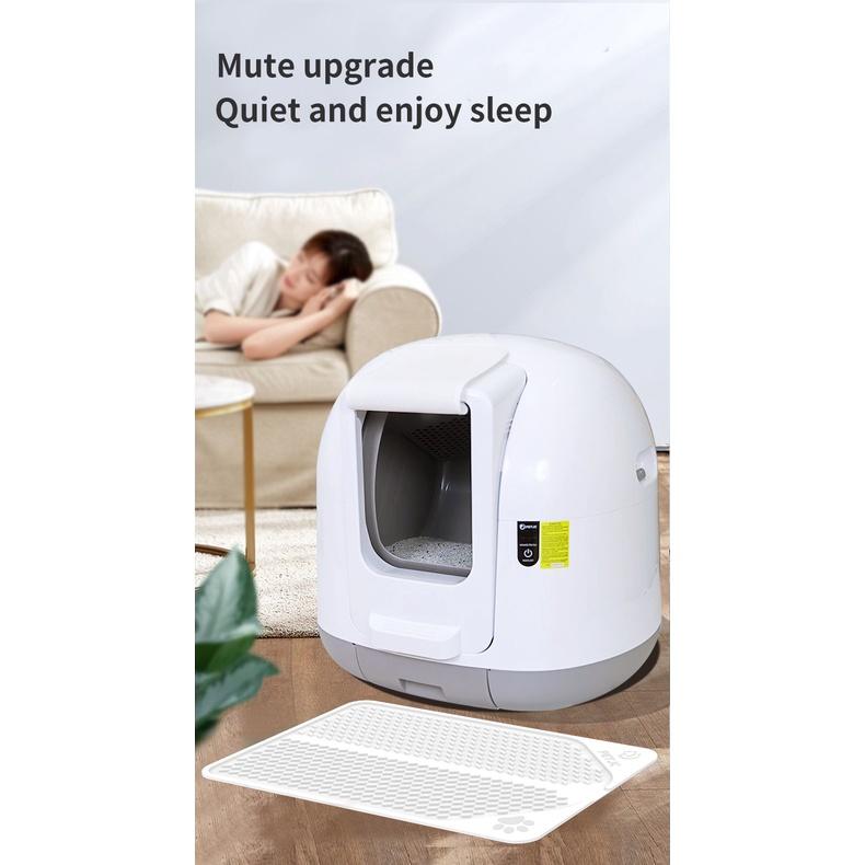 Ultra-Quiet Intelligent Automatic Closed Toilet Induction Cleaning Deodorant Cat Toilet Automatic Cat Litter Box Large New