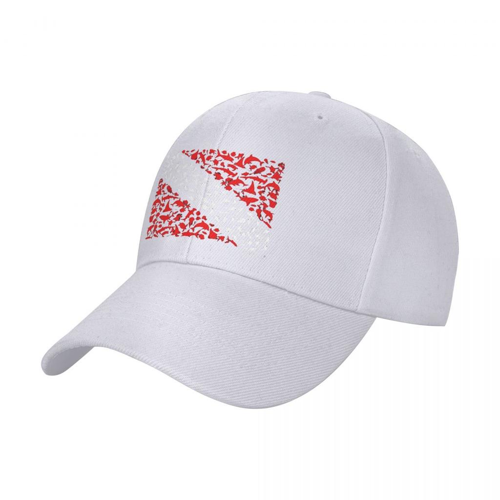 Casquette de Baseball unisexe avec drapeau de plongée sous-marine, chapeau de papa imprimé à la mode, chapeau de sport de plein air avec bord Sandwich