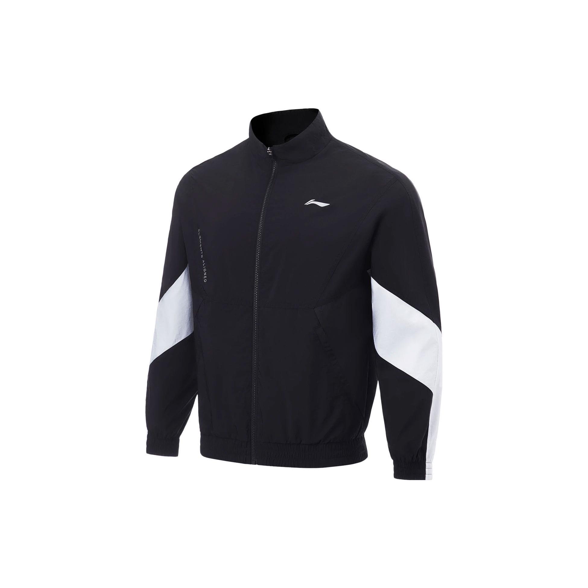 Li-Ning Logo Color Block Training Waterproof Jacket Black White Men s AFDT385-6 L