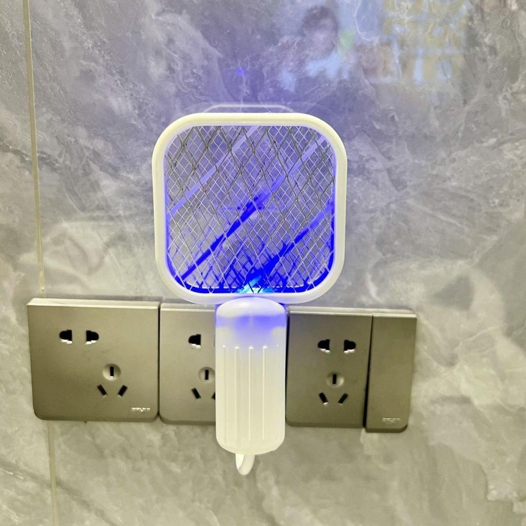Electric Mosquito Killer Lamp: Dual-Function Purple Light Lure & Household Repellent for Portable Outdoor Protection.